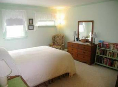 North Eastham Cape Cod vacation rental - Bedroom 1-new queen bed, ceiling fan, AC and TV