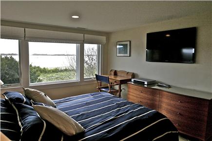 Chequessett Neck Wellfleet Cape Cod vacation rental - Master bedroom has a queen bed and flat screen TV