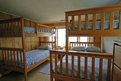 Chequessett Neck Wellfleet Cape Cod vacation rental - 3rd Bedroom has 3 extra long twin beds and an extra long full