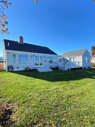 East Dennis/Sesuit Harbor Cape Cod vacation rental - Back of house with decks