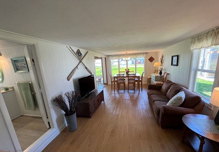 Yarmouth on Lewis Bay Cape Cod vacation rental - NEW Dining set/living room w/ stunning Lewis Bay & ocean breezes.