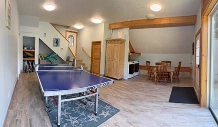 Eastham Cape Cod vacation rental - Game room with ping-pong table and extra family gathering space.