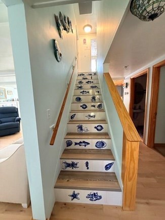 Eastham Cape Cod vacation rental - Main house stairs leading to the upstairs bedrooms.