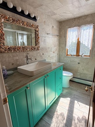 Eastham Cape Cod vacation rental - Main house upstairs full bathroom with shower.