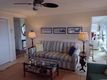 Wellfleet Cape Cod vacation rental - Den has tv, ceiling fan
