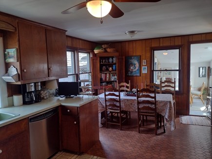 Wellfleet Cape Cod vacation rental - Dine in kitchen, or at small table on sunporch, with view of bay