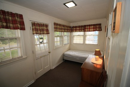 Dennisport Cape Cod vacation rental - Enclosed porch with the most private twin in the house!