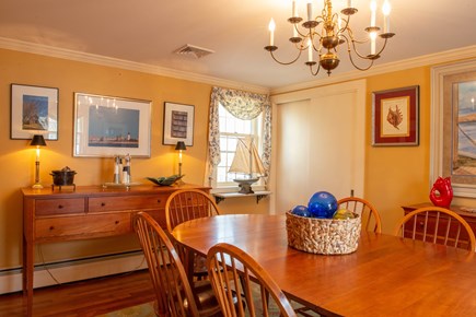 South Yarmouth Cape Cod vacation rental - Gracious dining for 6 people around the cherry shaker table!