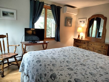 Eastham Cape Cod vacation rental - Waterside Queen Bedroom, full bath in hallway just outside door