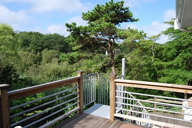 Falmouth Cape Cod vacation rental - View from the upstairs dining deck
