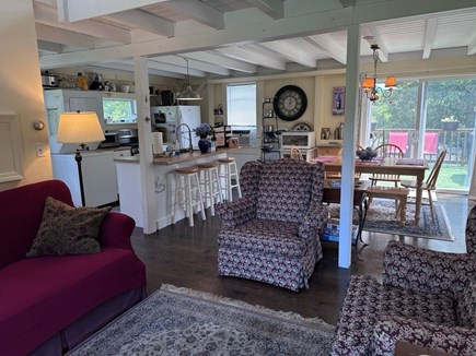 Truro Cape Cod vacation rental - Kitchen, dining, and sitting areas
