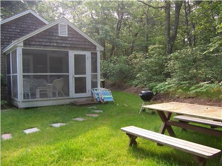 Chatham Cape Cod vacation rental - Side yard and screened porch