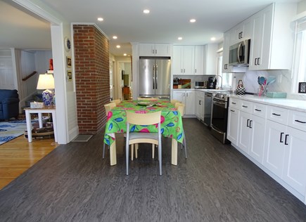 West Harwich Cape Cod vacation rental - kitchen with dining area with all the amenities