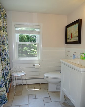 West Harwich Cape Cod vacation rental - Upstairs bathroom with tub and shower