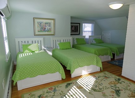 West Harwich Cape Cod vacation rental - Upstairs bedroom with 4 twins