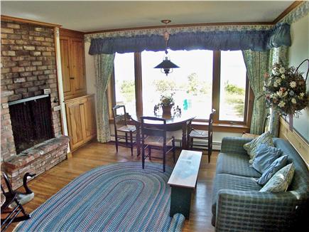 Brewster Cape Cod vacation rental - Kitchen opens into dining area (table expands) with Bay views.