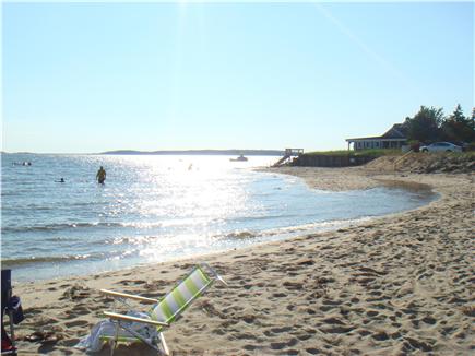 Wellfleet Cape Cod vacation rental - High tide on our private beach--just steps from our house