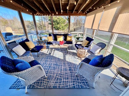 East Orleans Cape Cod vacation rental - Screened porch - overlooks pool & back yard