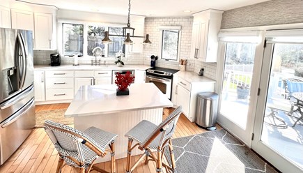 East Orleans Cape Cod vacation rental - Fully Stocked Kitchen - open to porch visibility to swimming pool