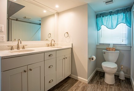 New Seabury, Mashpee, Poppy Cape Cod vacation rental - 3BR: Full Bath #1 w/ Double Sink Quartz Counters, Tile Shower
