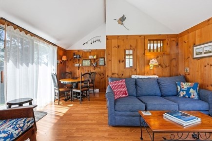 Dennis Port Cape Cod vacation rental - Sunroom with Dining Area & Queen Sofabed