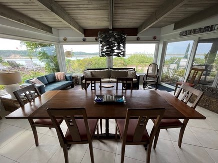 Wellfleet Cape Cod vacation rental - Dining Room & Lower Living Room/TV Room