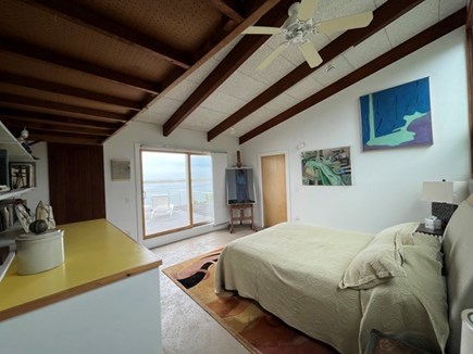 Wellfleet Cape Cod vacation rental - Upstairs Master Bedroom with Ensuite Bath and Roof Deck Access