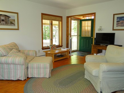 Harwich Cape Cod vacation rental - Living room view, facing front entrance and porch