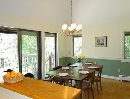 Harwich Cape Cod vacation rental - Spacious, cathedral dining area with sliders to deck