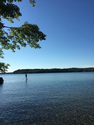 Harwich Cape Cod vacation rental - Walk a few minutes to private section of Long Pond – swim & kayak