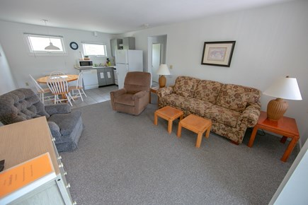 Provincetown Cape Cod vacation rental - Living Room and Kitchen in a one bedroom unit