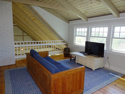 Chatham, Hardings Beach Area Cape Cod vacation rental - Upstairs loft area with TV and extra queen bed
