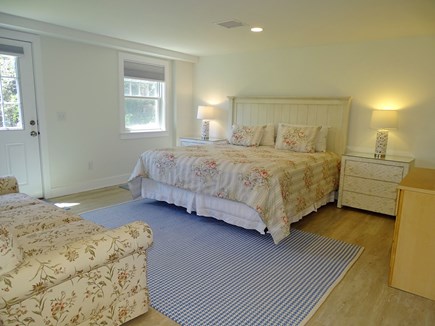 Chatham, Hardings Beach Area Cape Cod vacation rental - Lower level king bedroom, walk out to back yard