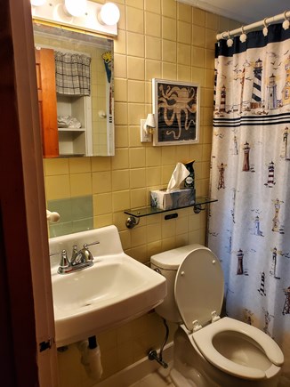 Eastham, Whispering Pines Cape Cod vacation rental - Bathroom with product dispensers