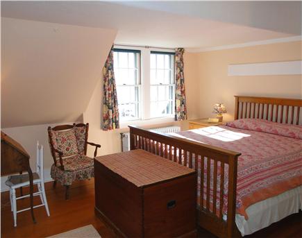 Woods Hole Cape Cod vacation rental - Large Queen bedroom upstairs, with desk and water views