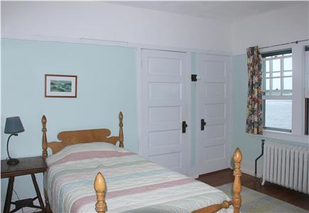 Woods Hole Cape Cod vacation rental - Twin bedroom upstairs, facing harbor, with shared bath