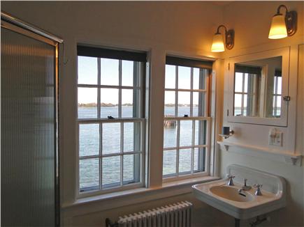 Woods Hole Cape Cod vacation rental - Full bath with walk-in shower and tub - and great water views!