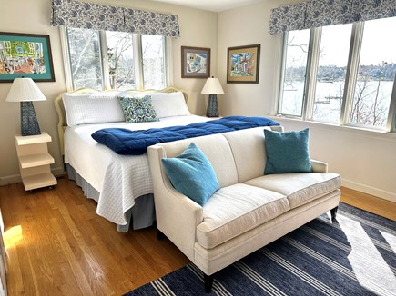 East Orleans Cape Cod vacation rental - Sun-filled main floor Master bedroom with expansive water views
