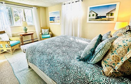 East Orleans Cape Cod vacation rental - Lower level bedroom with water views,  bath and walk out to lawn