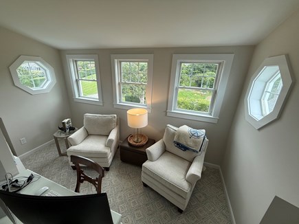 North Chatham, Beach, Harbor Cape Cod vacation rental - Cozy new dormer 5 windows reading nook and home office added 2024