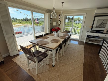 Beach Front, North Chatham, Ha Cape Cod vacation rental - Dining room with wide water views