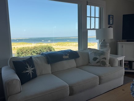 Chatham, On the Beach Front, North Chat Cape Cod vacation rental - LR: The Ocean, bay, boating  views ,even inclement weather amazes