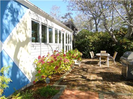 Wellfleet Cape Cod vacation rental - Enjoy meals outside on front patio, with grill