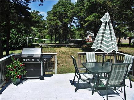 Eastham Cape Cod vacation rental - Large, sunny back yard and deck