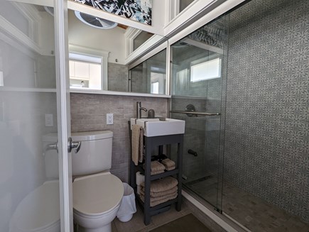 Provincetown Cape Cod vacation rental - Bathroom. Bath linens; soaps & shampoo provided,