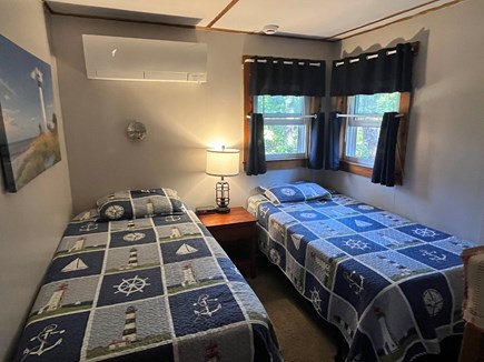 Wellfleet Cape Cod vacation rental - Back bedroom with twin beds and AC split