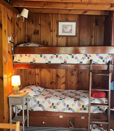 Wellfleet Cape Cod vacation rental - Twin bunk beds in enclosed porch