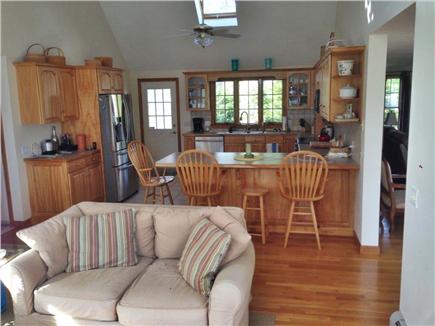 Brewster Cape Cod vacation rental - Open kitchen and den area