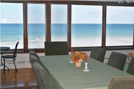 Plymouth, Priscilla Beach MA vacation rental - Dining room/great room with seating for 8 and wall-to-wall views!