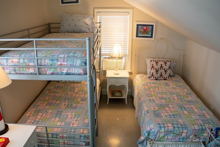 Brewster Cape Cod vacation rental - Bunk room with 3 twin beds, upstairs